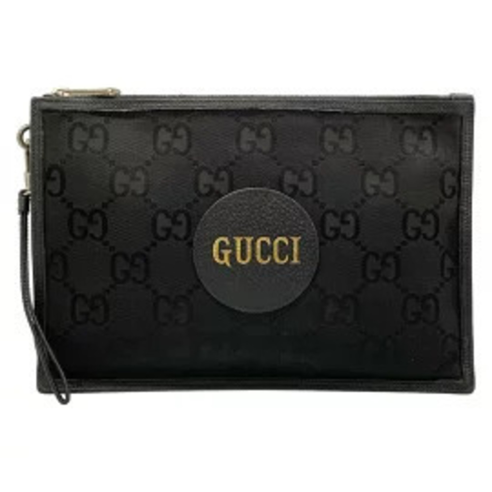 Gucci Off the Grid Clutch Bag Black Leather